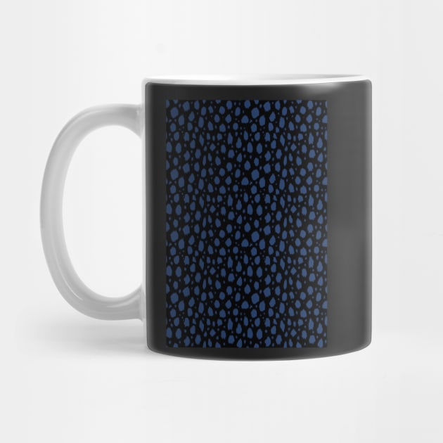Black and Blue Spot Dalmatian Pattern by Juliewdesigns